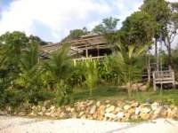 View of the restaurant from the beach