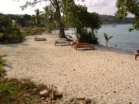 Our beach on a cloudy day