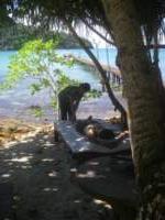 A beach massage