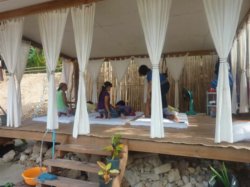 A beach massage
