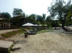 Our beach on a cloudy day